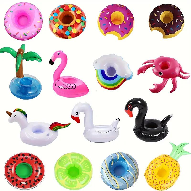 15Pcs Inflatable Floating Drink Cup Can Beer Holder Swimming Pool Hawaiian Beach Party