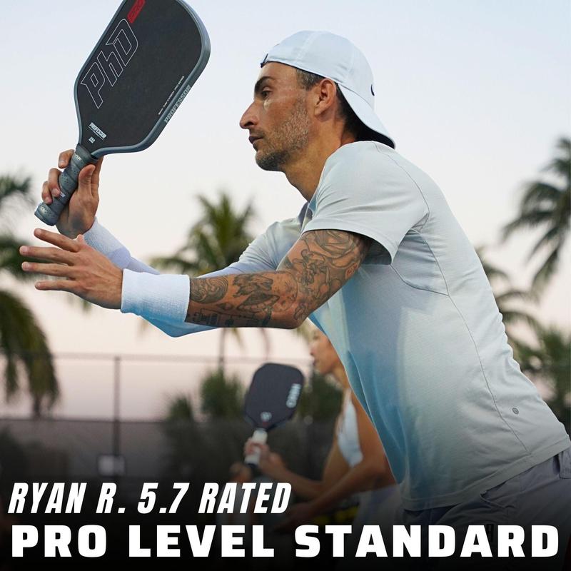 PhD PRO 16MM Raw Carbon Thermoformed Paddle + Free Cover