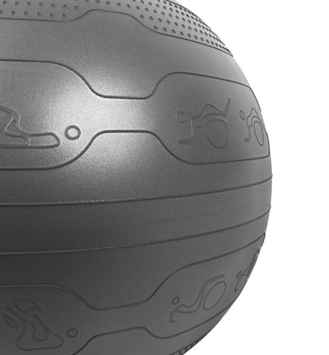 75cm Yoga Ball - Anti-Burst - Exercises Poses Embossed