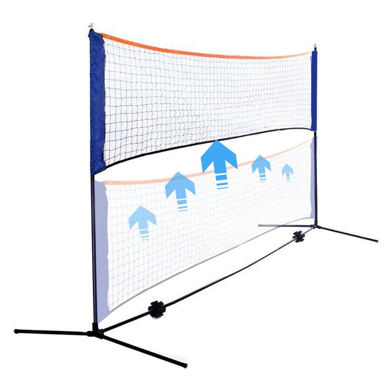 Volleyball Tennis Net Set with Stand Frame and Carry Bag 10 Feet Portable Badminton