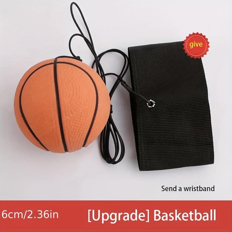 Rubber Hand Throw Ball, 1 Count Elastic Wrist Ball, Basketball Football for Training Reaction Ability, Sports Ball for Indoor Outdoor Use