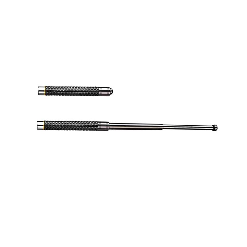 Three - section retractable solid stainless - steel trekking poles: Rubber handles for a firm grip and easy to carry.