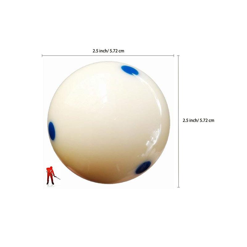 Pool Cue Ball, Billiard Cue Ball with 6 Dots, Professional Cue Ball for Billiard Practice Training, Billiards Ball