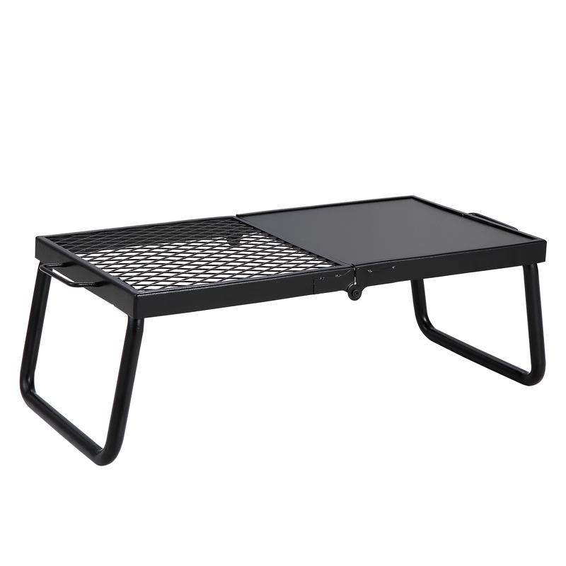 VEVOR Folding Campfire Grill, Heavy Duty Steel Mesh Grate, 22.4