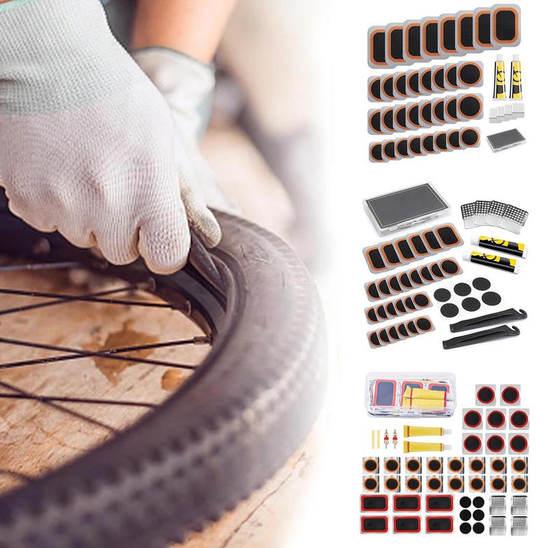 Bicycle Repair Tool Set, 1 Set Glue-free Bicycle Repair Tool Set, Easy To Operate and Carry A Wide Range Of Inner Tube Puncture Professional Repair Kit