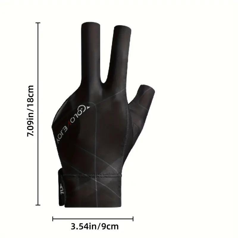 Professional Billiards Glove, Breathable Non-slip 3 Finger Glove, Billiards & Snooker Glove, Sports & Outdoor Accessories