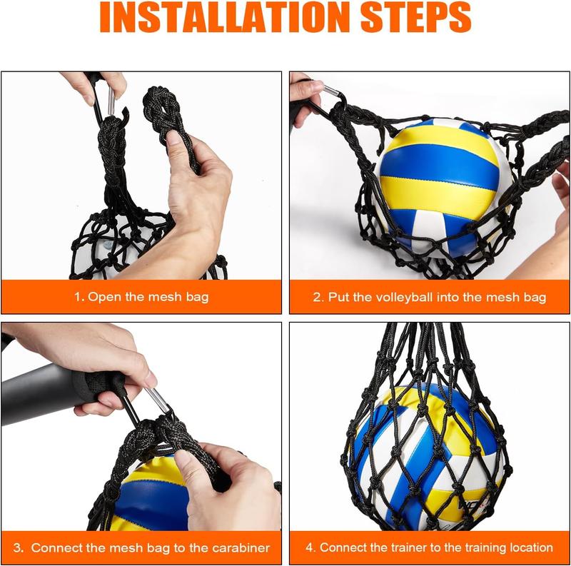 Volleyball Bucket Trainer, Volleyball Training Aid, Volleyball Attack Trainer, Adjustable Volleyball Bucket Training System, Improve your serve, jump, arm speed and power of the ball, the best Christmas gift for your kids!