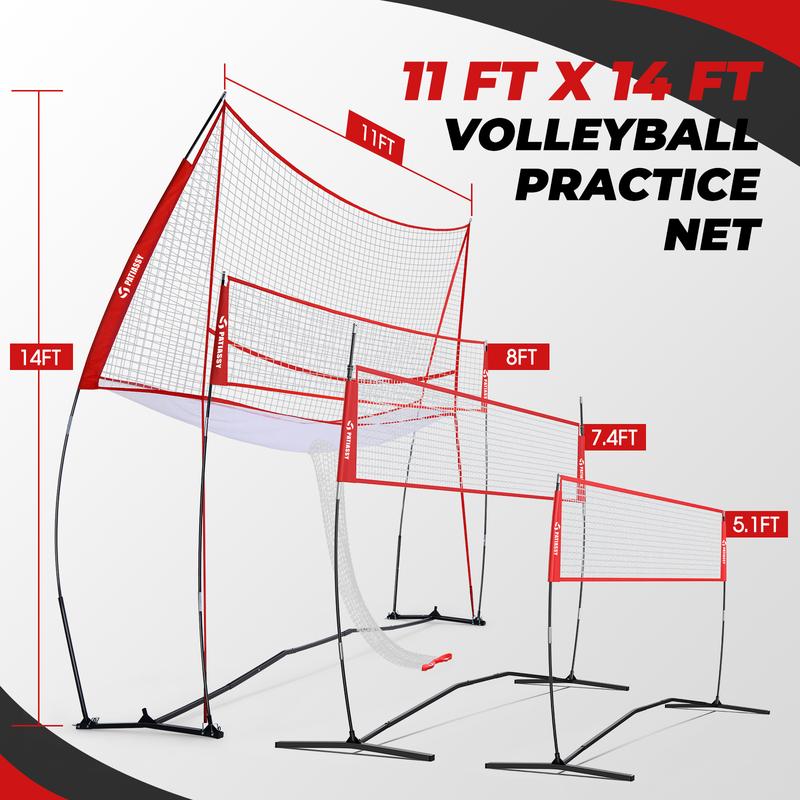 Volleyball Practice Net Station for Indoor Outdoor Use Volleyball Training Equipment Net Great for Serving and Dunking Drills with Easy Setup