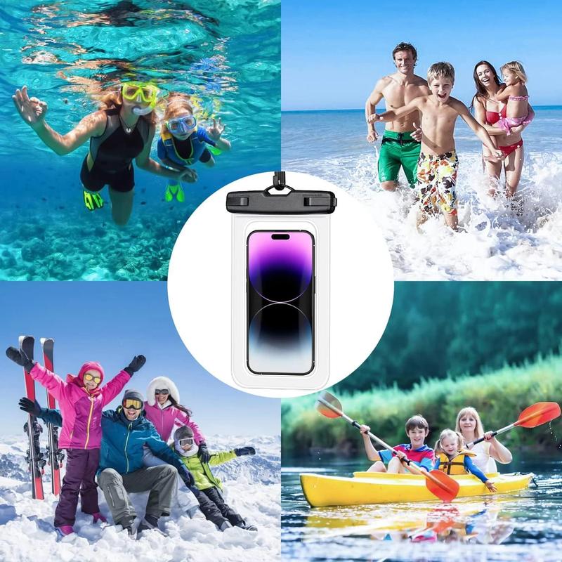 Waterproof Phone Bag, Floating Design Waterproof Phone Bag, Universal Underwater Protector Pouch Cover for iPhone Samsung Xiaomi Huawei Below 6.7