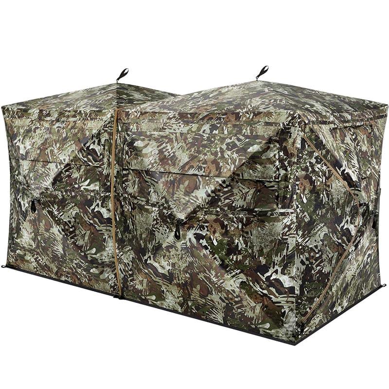 TideWe Hunting Blind Tents 4-6 Person Turkey Hunting Blind See Through Camo Ground Blind Camping Blind Tents Family Hiking Tents