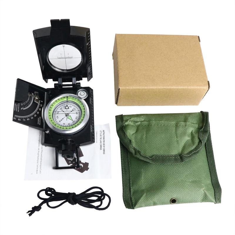 Portable Compass with Luminous Dial for Christmas Gift, Outdoor Compass for Hiking, Camping, Navigation, Outdoor Camping & Hiking Equipment