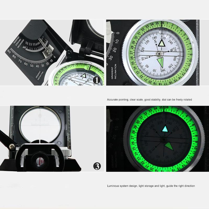 Portable Compass with Luminous Dial for Christmas Gift, Outdoor Compass for Hiking, Camping, Navigation, Outdoor Camping & Hiking Equipment