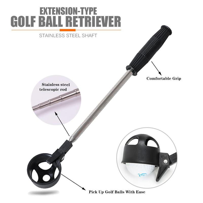 Golf Ball Retriever, Portable Extendable Golf Ball Retriever, Golf Grabber Tool, Golf Accessories, Christmas Gift