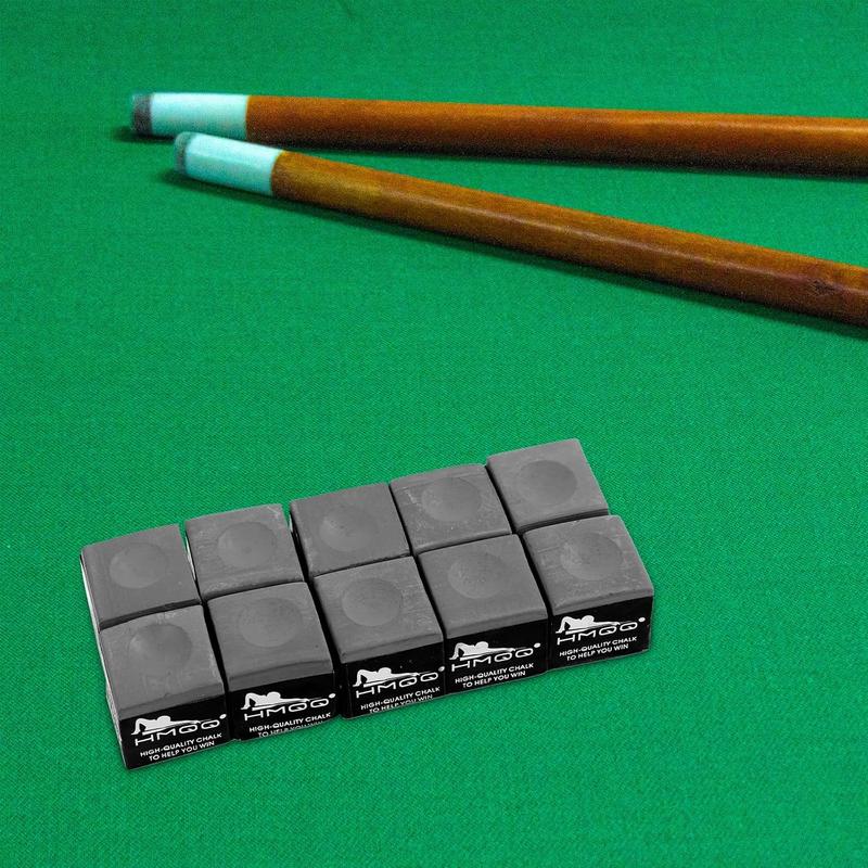 billiards cue chalk for pool stick, 12 count set of one box,  gift for billiards lover