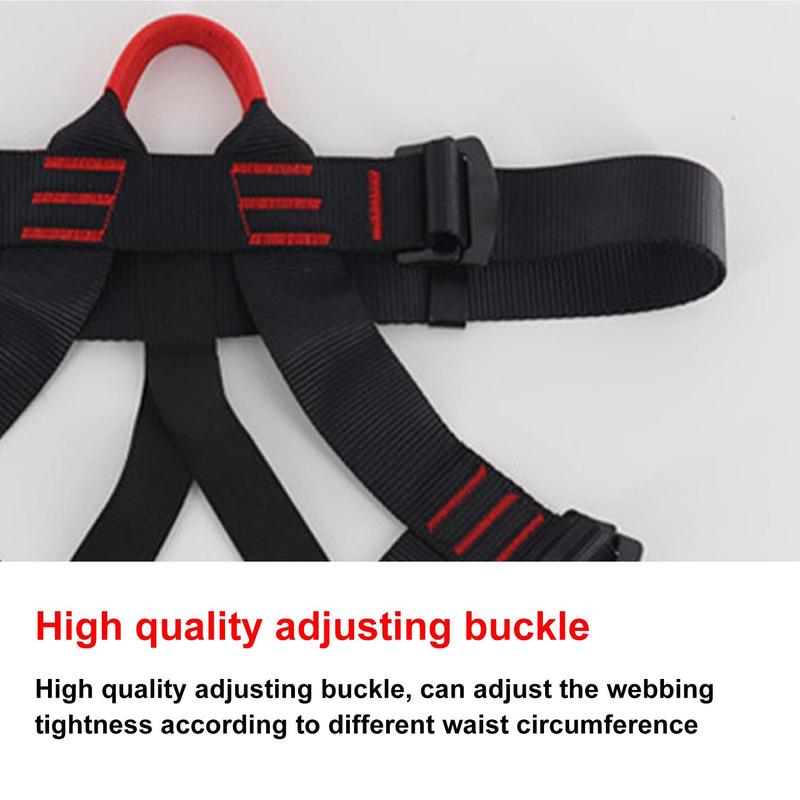 Professional Climbing Rope, 1 Count Adjustable Climbing Harness Belt, Outdoor Climbing Accessories for Rock Climbing, Tree Climbing, Rappelling