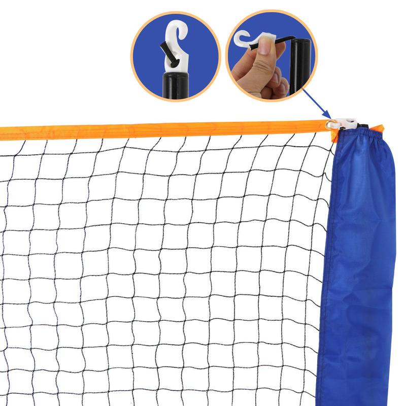 Volleyball Tennis Net Set with Stand Frame and Carry Bag 10 Feet Portable Badminton