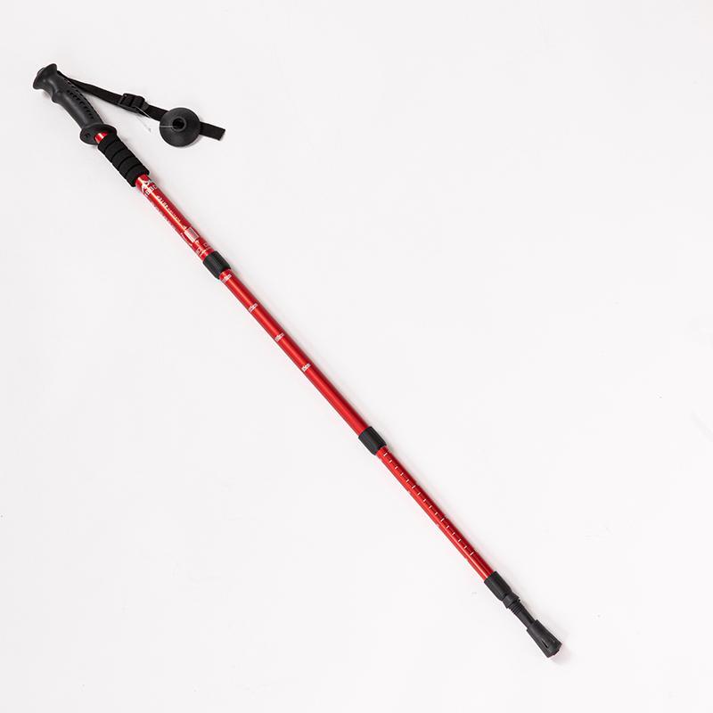 Folding Hiking Stick with Storage Bag, 1 Count Aluminum Alloy Adjustable Anti Slip Hiking Stick for Elderly, Portable Walking Aid