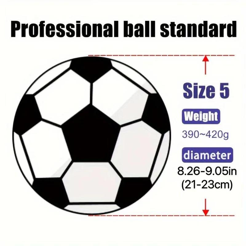 Size 5 Training Football, High Elasticity Football Ball, Training Ball for Adults Training & Competition, Sports Equipment