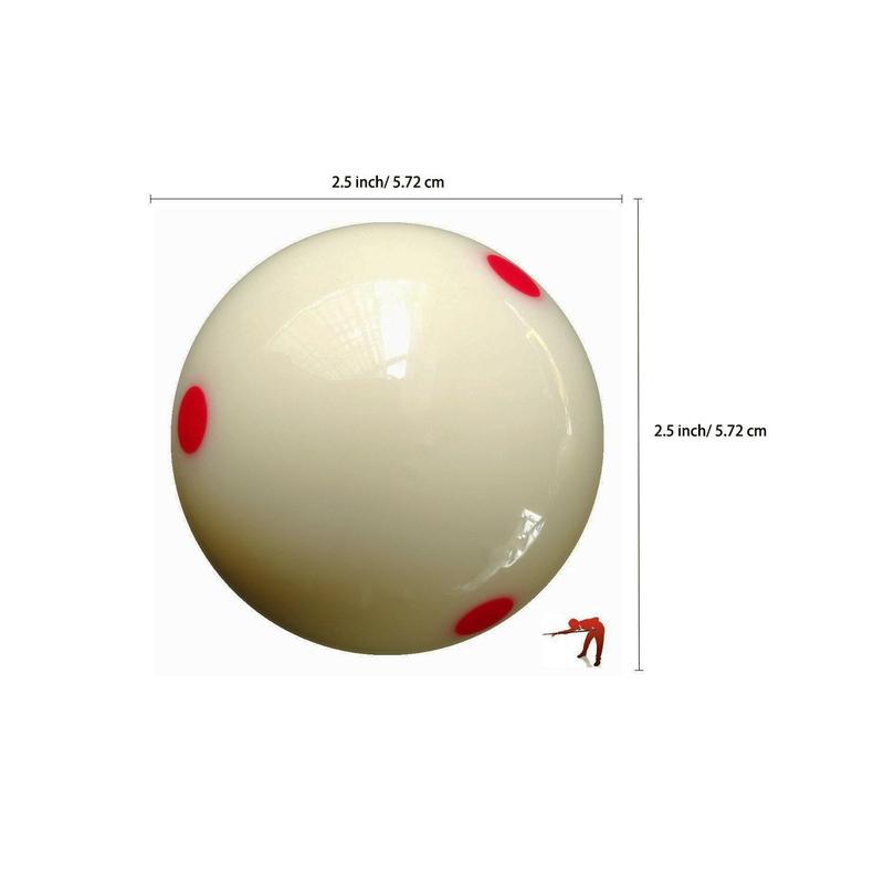 Pool Cue Ball, Billiard Cue Ball with 6 Dots, Professional Cue Ball for Billiard Practice Training, Billiards Ball