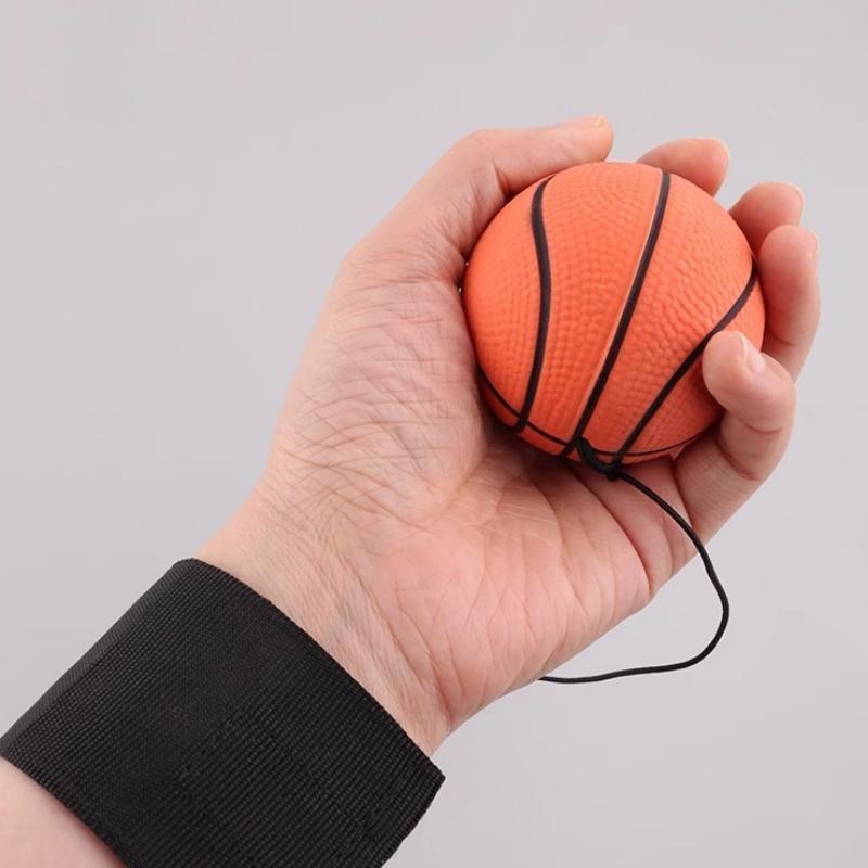 Rubber Hand Throw Ball, 1 Count Elastic Wrist Ball, Basketball Football for Training Reaction Ability, Sports Ball for Indoor Outdoor Use