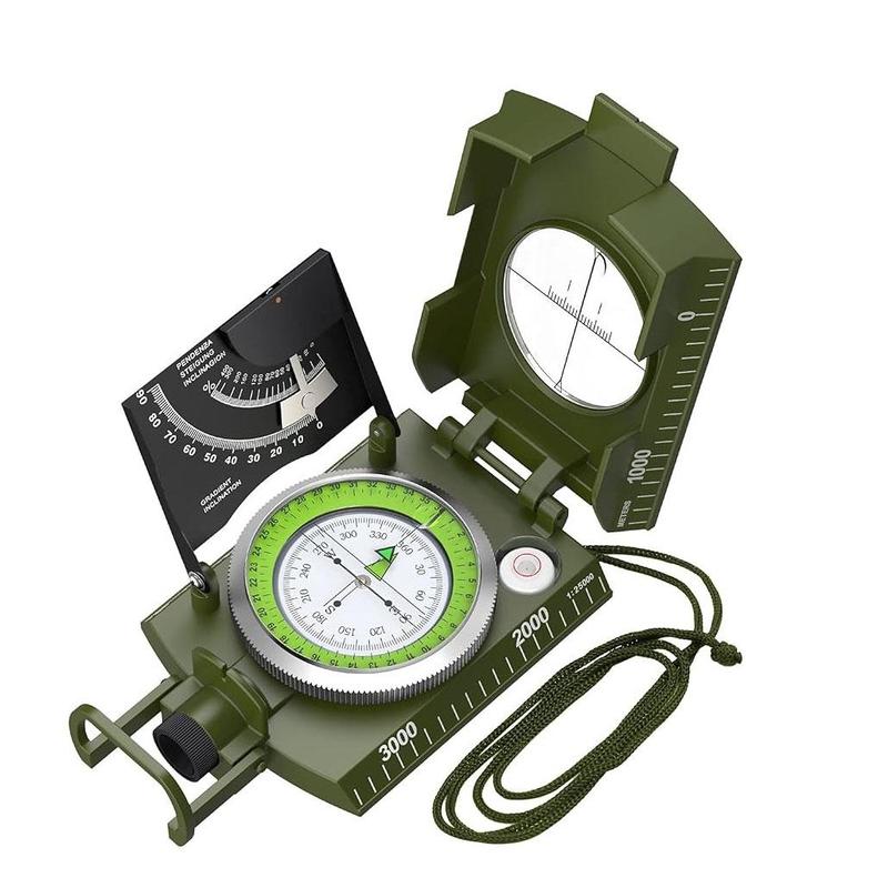 High Precision Compass, Outdoor Camping Hiking Navigation Tool, Waterproof Compass with Storage Case for Outdoor Activities