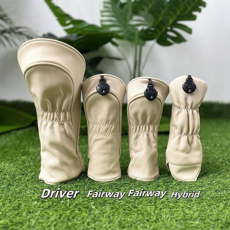 Golf Club Head Cover, 1 Count 4 Counts Cute Cartoon Pattern Golf Driver Head Cover, Golf Accessories for Men & Women