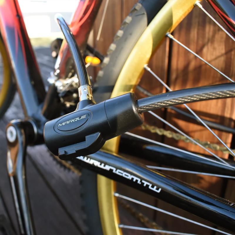 2.5ft Bike Lock with Key – 3 8” (2.5 Ft) Straight Cable Locks with Keys, Anti-Theft Security Cable for Bicycles, Scooters, Kayaks, Paddle Boards, Gates