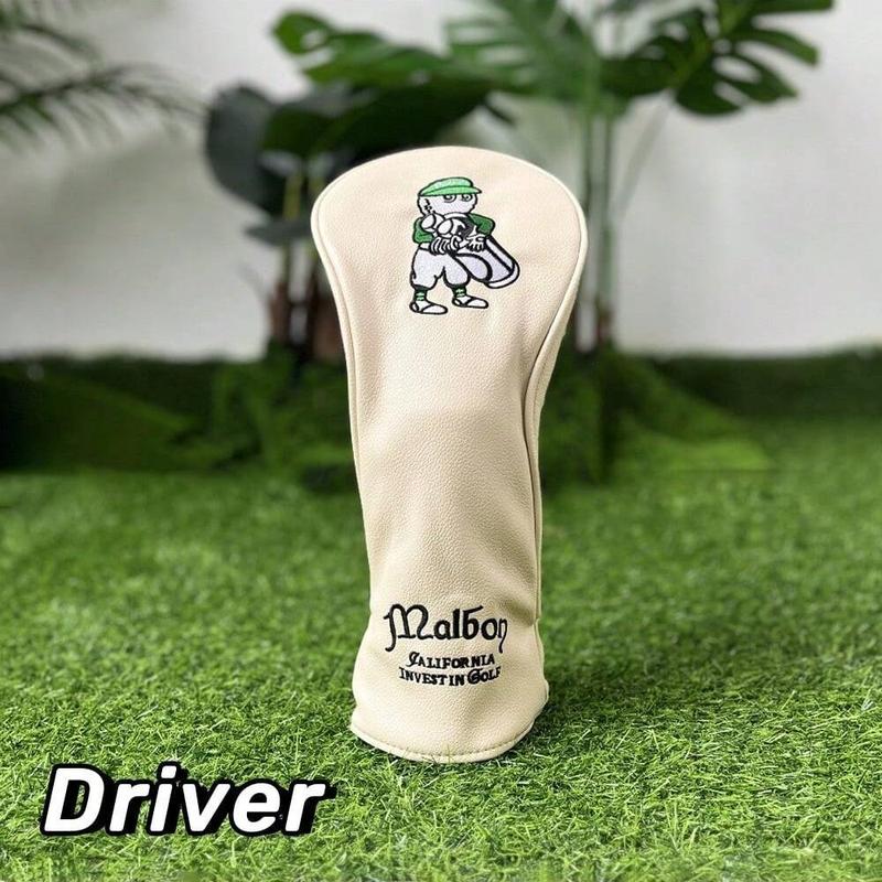 Golf Club Head Cover, 1 Count 4 Counts Cute Cartoon Pattern Golf Driver Head Cover, Golf Accessories for Men & Women