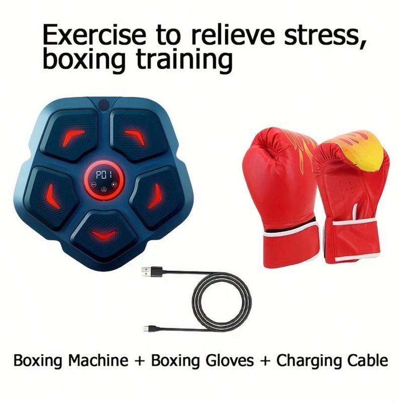 Smart Wireless Musical Boxing Machine, Boxing Training Kit With Boxing Gloves, Wall Mounted Boxing Training Boxing Equipment For Improving Speed, Timing And Reaction, Stress Release Stress Reliever For Home, Indoor And Gym Use