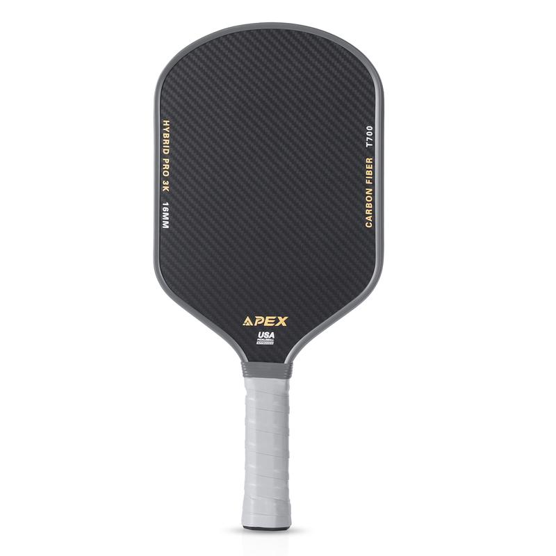 Carbon Fiber Pickleball Paddles, 3K Raw Carbon Pickleball Paddle Designed for Great Spin Power&Control