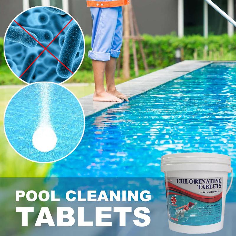 Alicacho 3'' Swimming Pool Chlorine Tablets, 90% Stabilized Available Chlorine Tabs for Pool, Hot Tubs, Spa(5 lbs, 11 tablets)