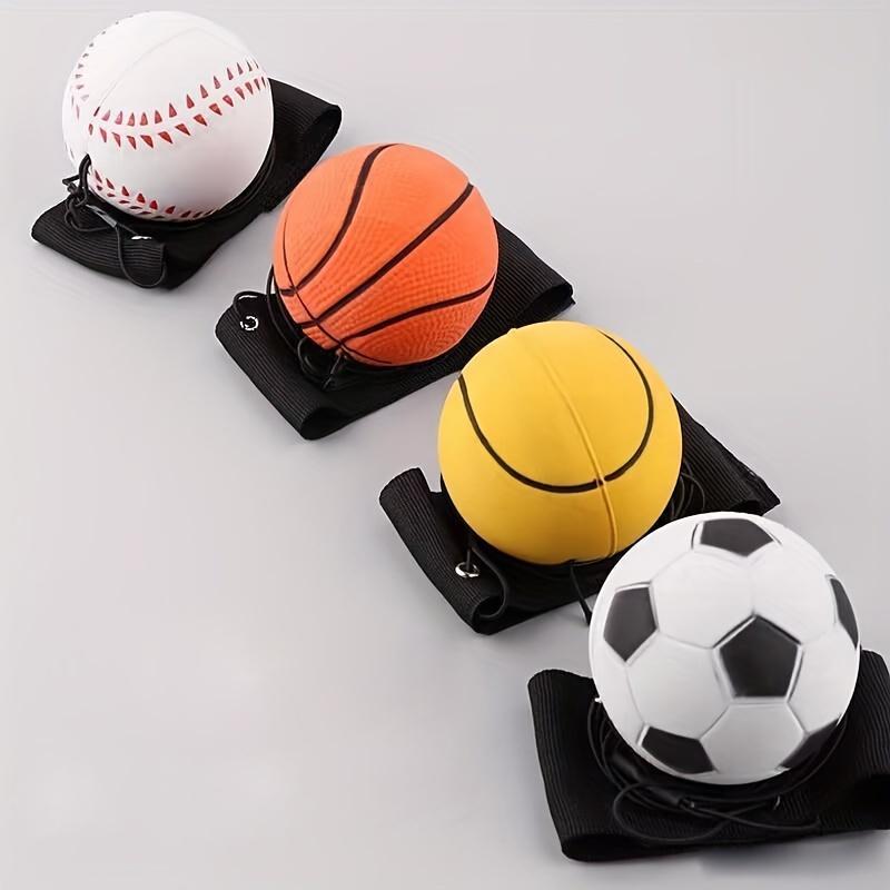 Rubber Hand Throw Ball, 1 Count Elastic Wrist Ball, Basketball Football for Training Reaction Ability, Sports Ball for Indoor Outdoor Use