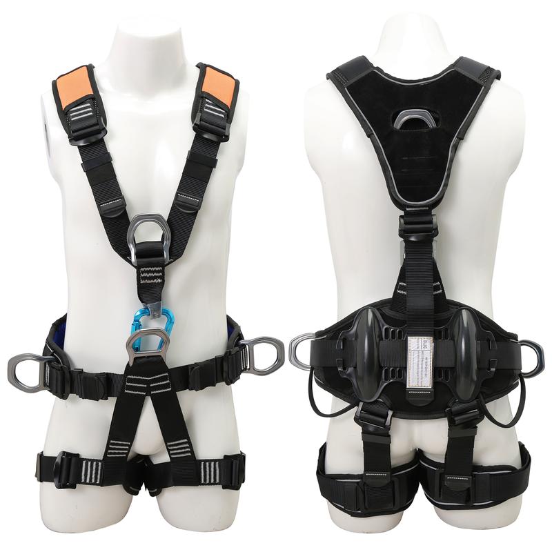 Full Body Climbing Harness Can Be Inverted Thicken Widen Protect Waist Safety Harness Tree Work Rock Climbing Mountaineering Rescuing Work at Height