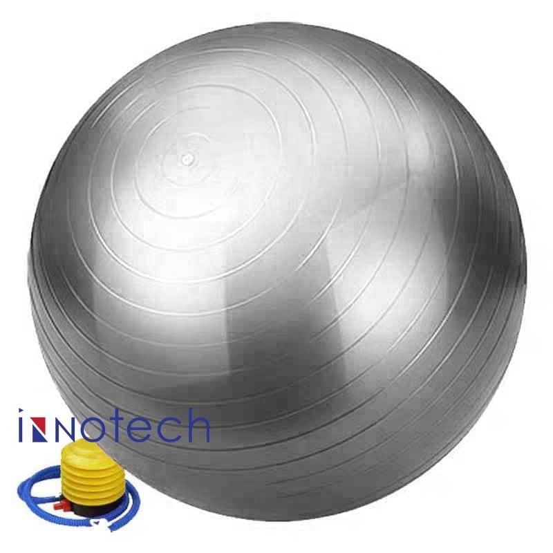 Innotech Extra Thick Yoga Ball Exercise Ball, 5 Sizes Gym Ball, Heavy Duty Ball Chair for Balance, Stability, Pregnancy, Quick Pump Included.