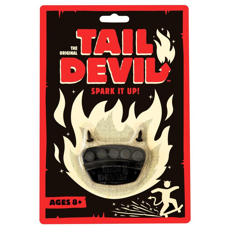 The Original Tail Devil skateboard spark plate | Sparks for Your Skateboard | Ultimate Skateboarder's Accessory | A Tail Plate Attachment for Cool Sparking Effect | Spark It Up!