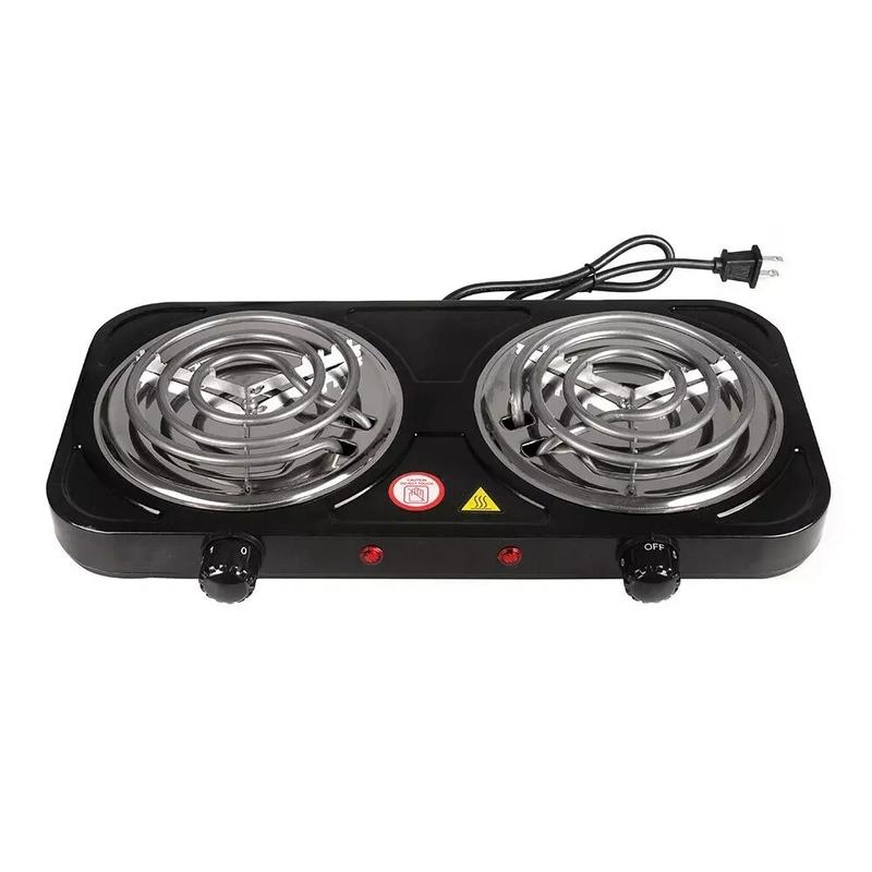 Portable Camping Cooking Stove Dorm Electric Double Burner Hot Plate Heating