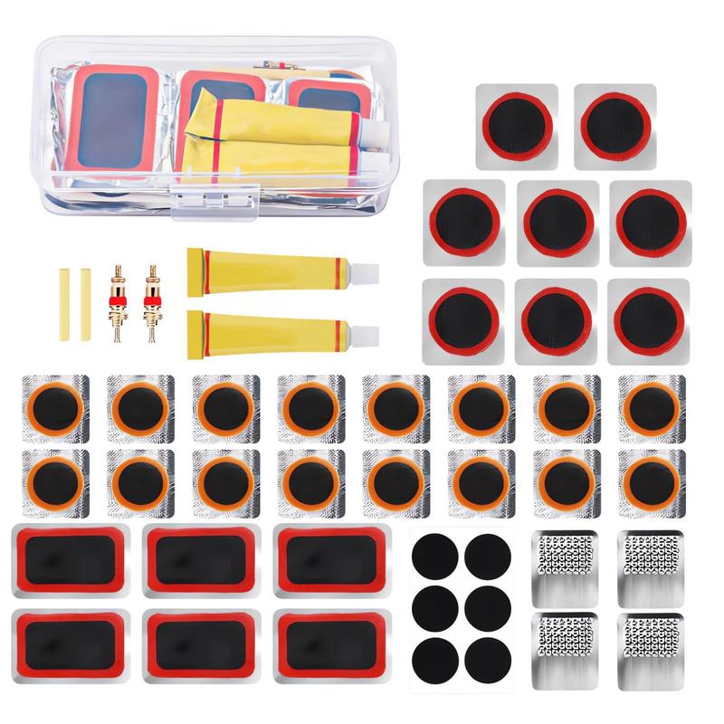 Bicycle Repair Tool Set, 1 Set Glue-free Bicycle Repair Tool Set, Easy To Operate and Carry A Wide Range Of Inner Tube Puncture Professional Repair Kit