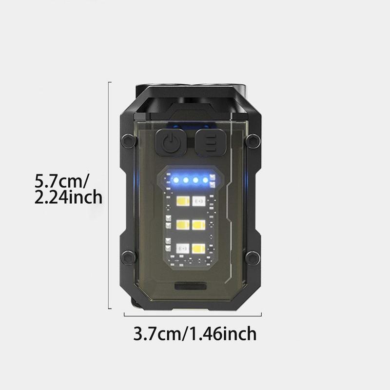 Multifunctional Camping Flashlight, 1 Count Emergency Light, Portable USB Rechargeable Torch, Waterproof Light For Outdoor