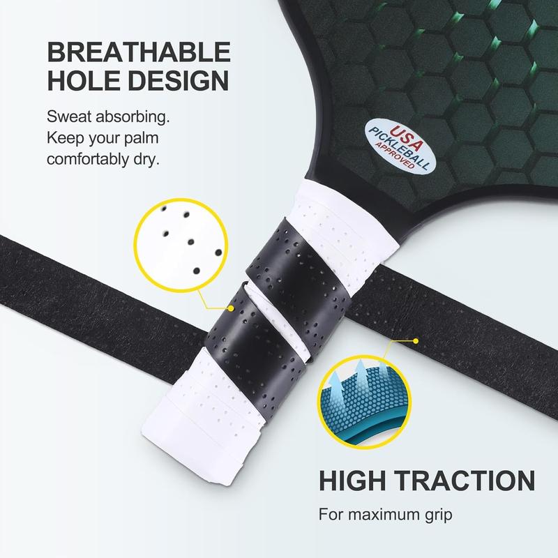 Professional Grip Tape for Pickleball Tennis Badminton Racket, Breathable, Quick Dry