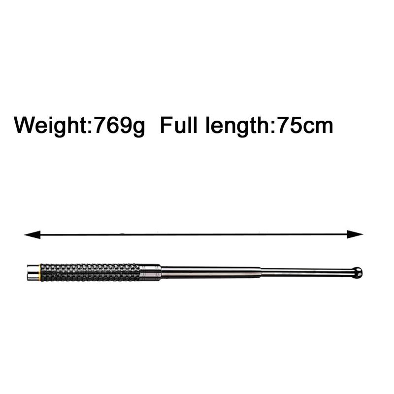 Three - section retractable solid stainless - steel trekking poles: Rubber handles for a firm grip and easy to carry.