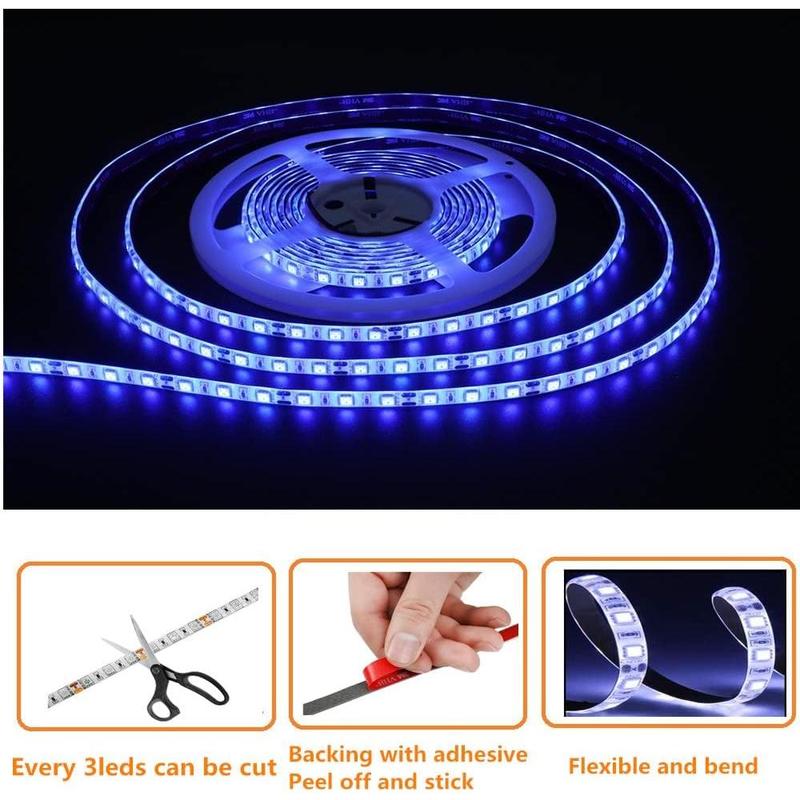 LED Boat Strip Lights, 32.8FT Marine Pontoon Led Lights, Waterproof Boat Interior Light, Under Gunnel Lights, Boat Deck Light, Night Fishing Lights, Good for Pontoon Bass Fishing Yacht Kayak (Blue)