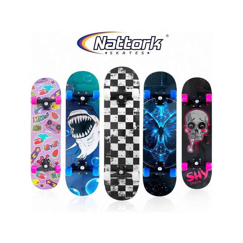 Standard Skateboards Gift 31 Inch Complete Skateboard Wood 9 Layer Canadian Maple Trick Skate Boards For Beginner