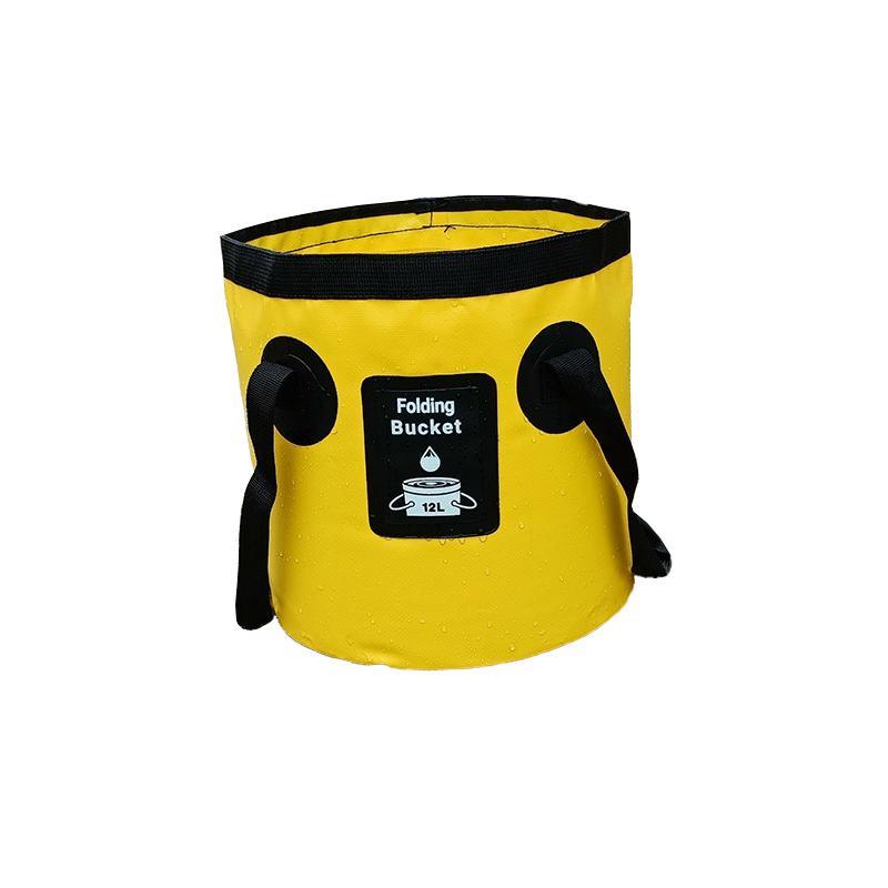 Outdoor Folding Bucket, 1 Count Portable Camping Bucket, Multifunctional Bucket For Fishing & Camping & Hiking