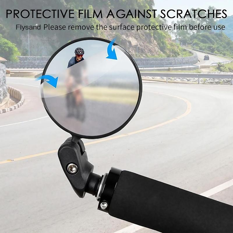 Bicycle Handlebar Mirror, 1 Count 2 Counts 360° Rotatable Adjustable Bicycle Rearview Mirror, Universal Bike Mirror for Bicycle, Motorcycle