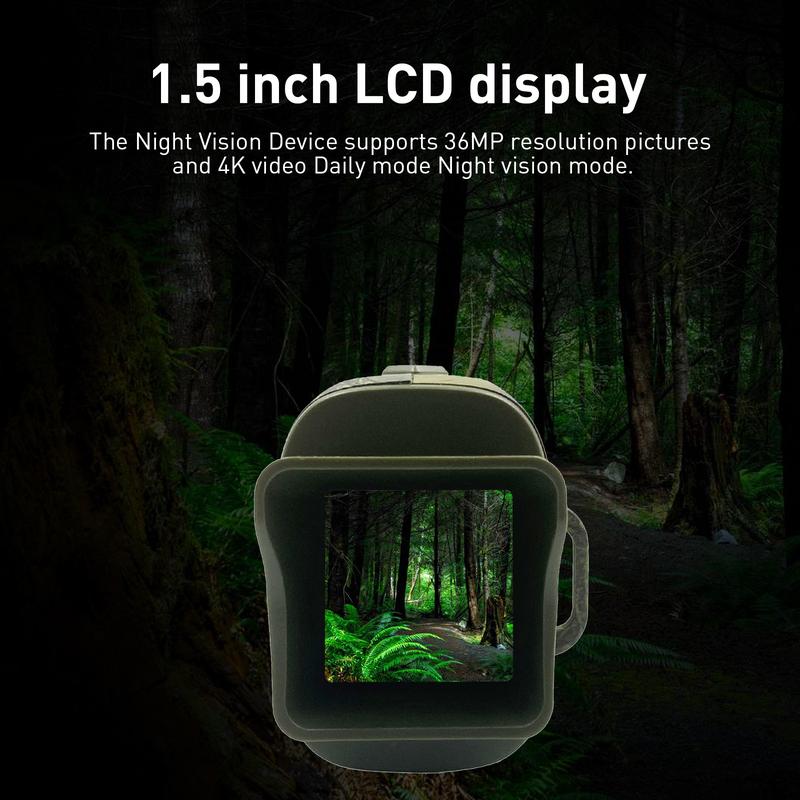 Night Vision Goggles 4K Digital Infrared Night Vision Binoculars for Adults, Rechargeable Camouflage Night Vision Device with 7 Levels Infrared Adjustment for Adult Hunting Camping