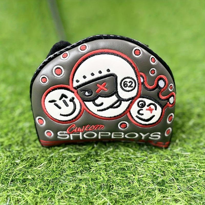 Golf Club Putter Head Cover, 1 Count Cute Cartoon Pattern Golf Head Protective Covers, Portable Golf Accessories for Gifts