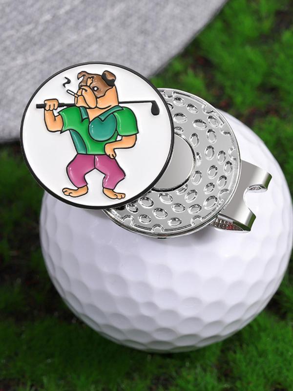 Cute Cartoon Dog Design Golf Hat Clip, Casual Golf Hat Clip, Fashionable Hat Decoration for Men & Women