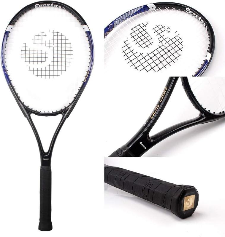 Senston Tennis Rackets for Adults 27 inch Tennis Racquets - 2 Player Tennis Racket Set with 3balls,2 Grips, 2 Vibration Dampers