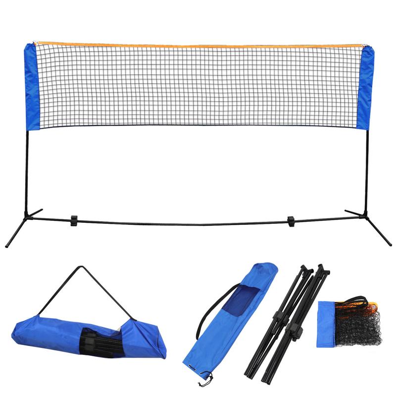 Volleyball Tennis Net Set with Stand Frame and Carry Bag 10 Feet Portable Badminton