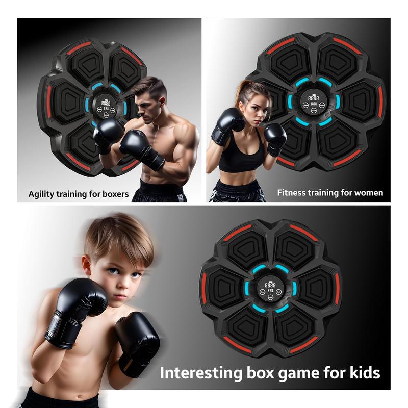 New music boxing target Nine training modes Professional, Wall Mounted Boxing Game, Smart ,Wall Mounted Boxing Bag - Home, Indoor and Gym Boxing Training Striking Equipment